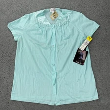 NWT Vtg Vanity Fair Azure Mist Size M Nylon Nightshirt Style 90107 NOS