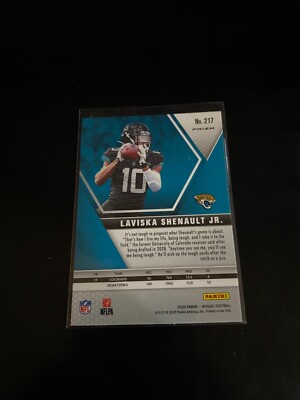 Laviska Shenault Jr. Panini Mosaic 2020 Silver Prizm RC Jaguars