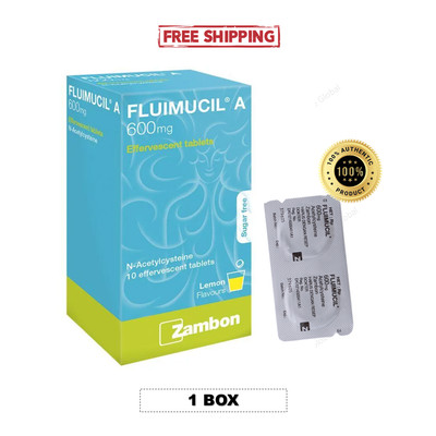 Fluimucil A 600mg Effervescent Tablet 10s Lemon Flavor Clear Phlegm Relief Cough