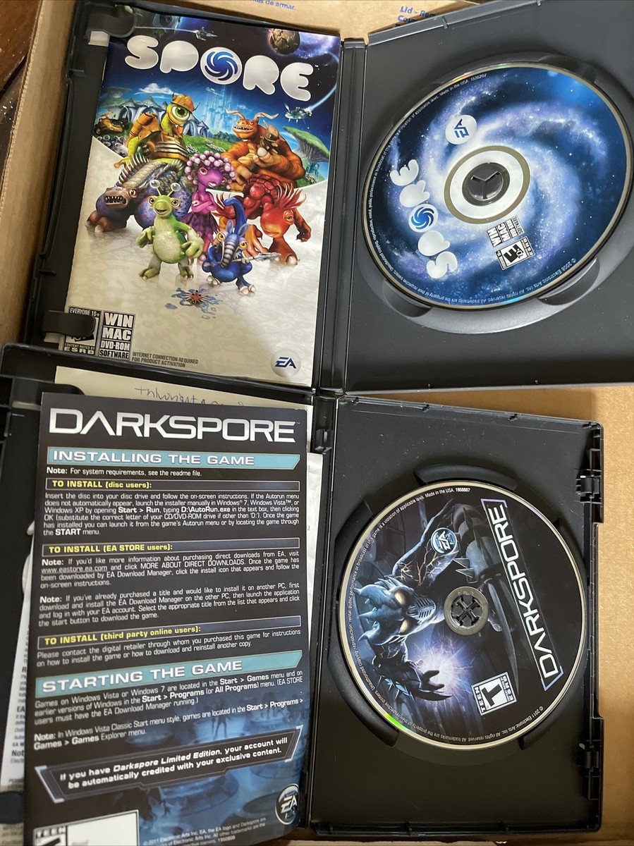 Lot Of 2 Spore Pc Game Spore And Dark Spore (2 | eBay