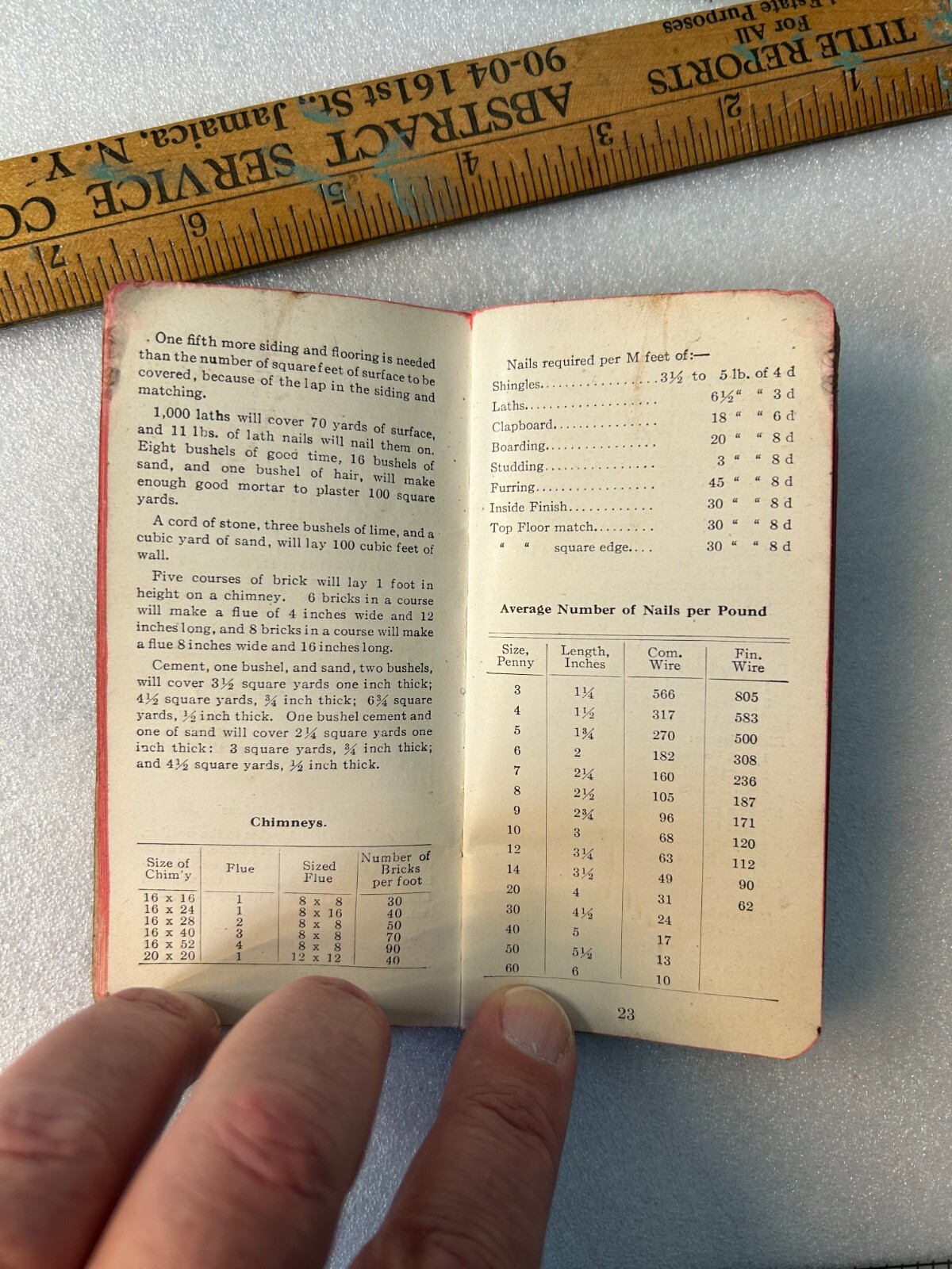 1914 SIMONDS GUIDE FOR CARPENTERS Simonds Saw & Mfg Co. Stamped Turtle Creek, PA