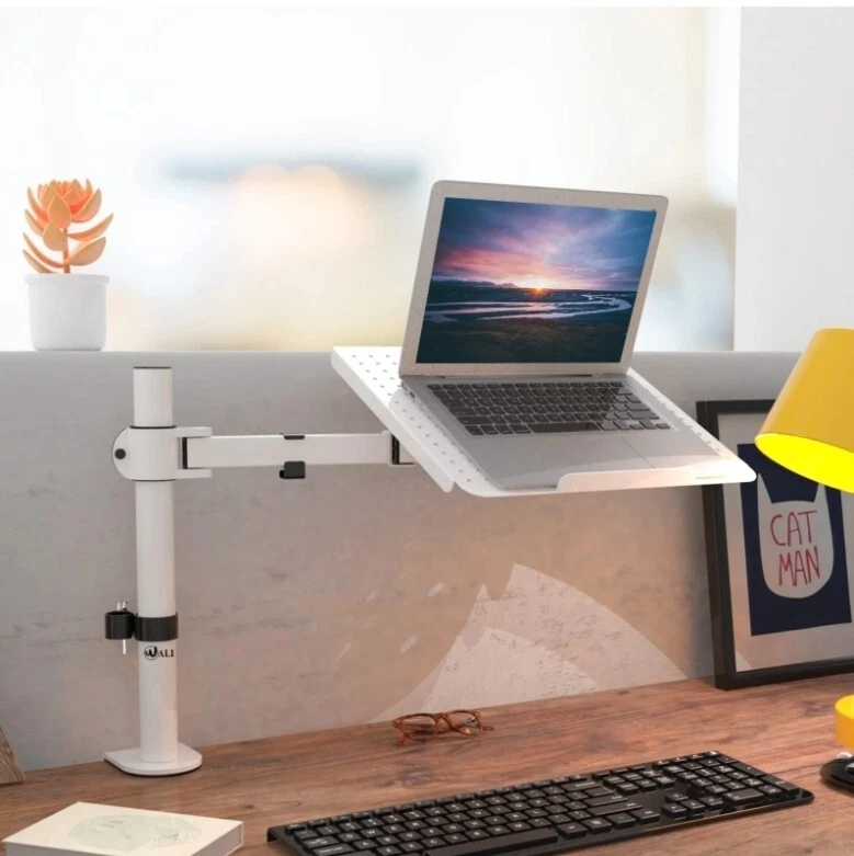 One Laptop Tray Desktop Mount White - WALI M00LP-W - Image 3 of 4