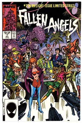 Fallen Angels #7 NM- 9.2 1987 New Mutants Spin-Off Kerry Gammill Cover