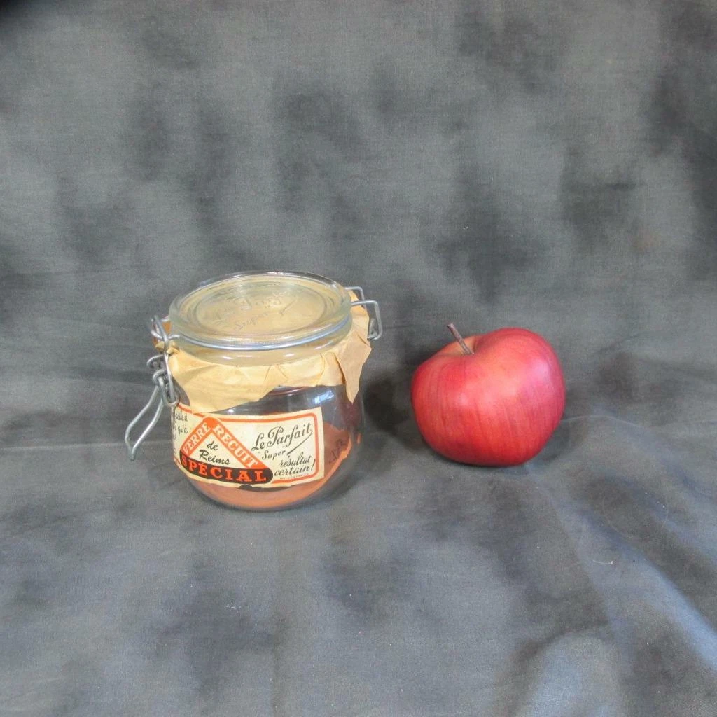 Vintage Le Parfait Unused .5 Liter Glass Jar, Original Paper Label