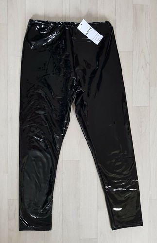 PVC / WET LOOK TROUSERS size 8 petite 