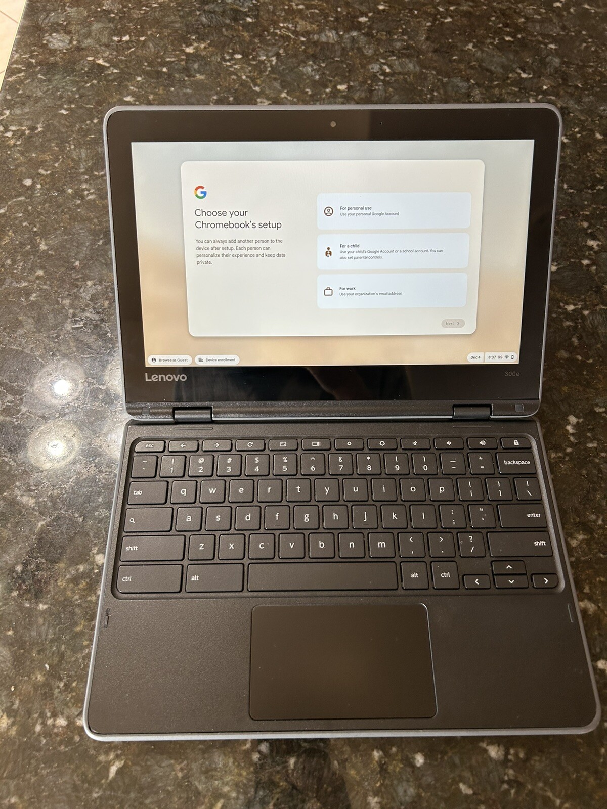 Lot of 5 Lenovo Chromebook 300e-81H0 Non-Touchscreen 2.1GHz No Charger