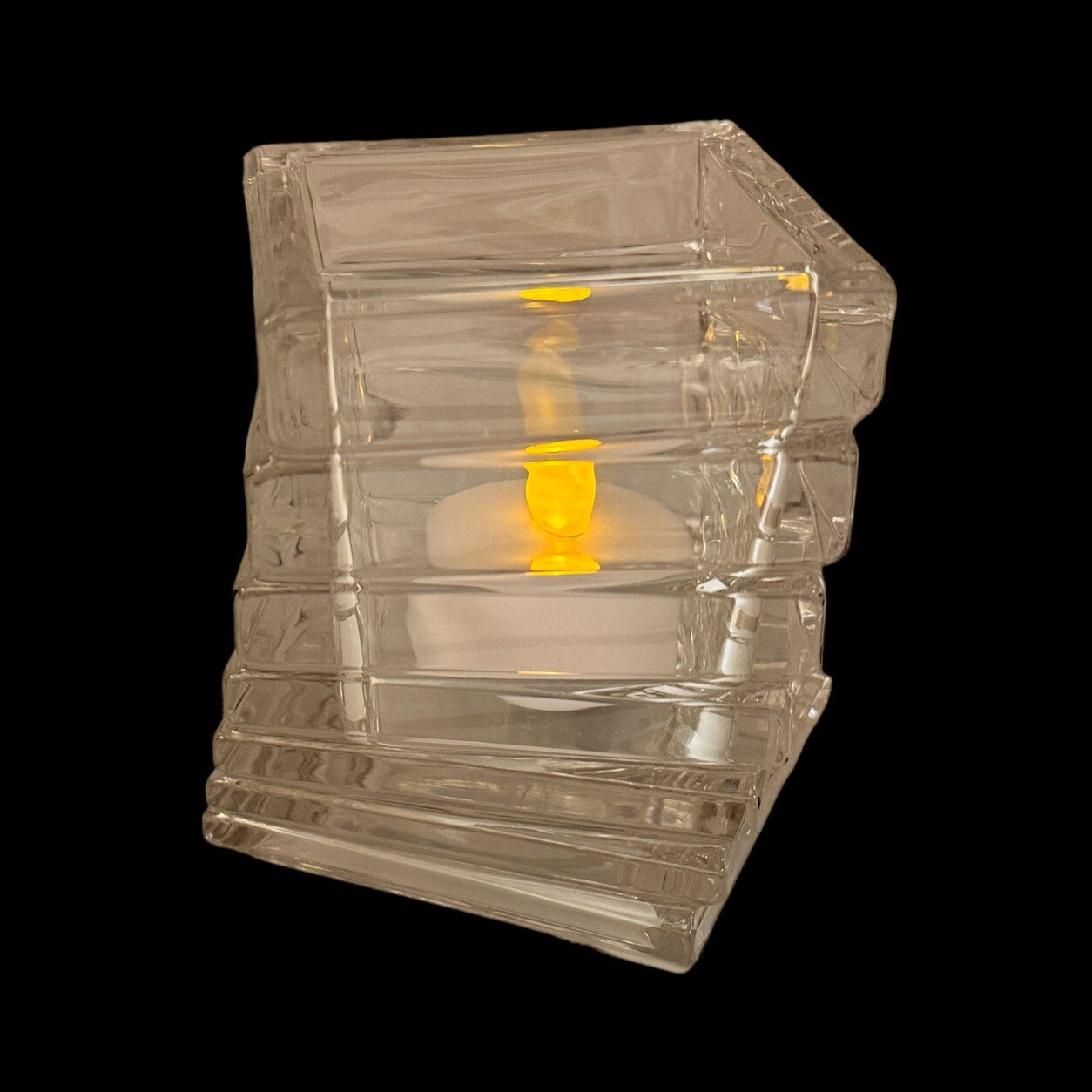 Classic Rosenthal Turnus 24 % Lead Crystal Glass Vase Vessel Studio Line Germany