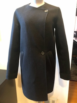theory black wool coat