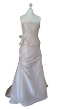 ❤️ BRAUT KLEID REMBO STYLING Gr. 38 IVORY ELFENBEIN 2 Teile A Linie Traumhaft