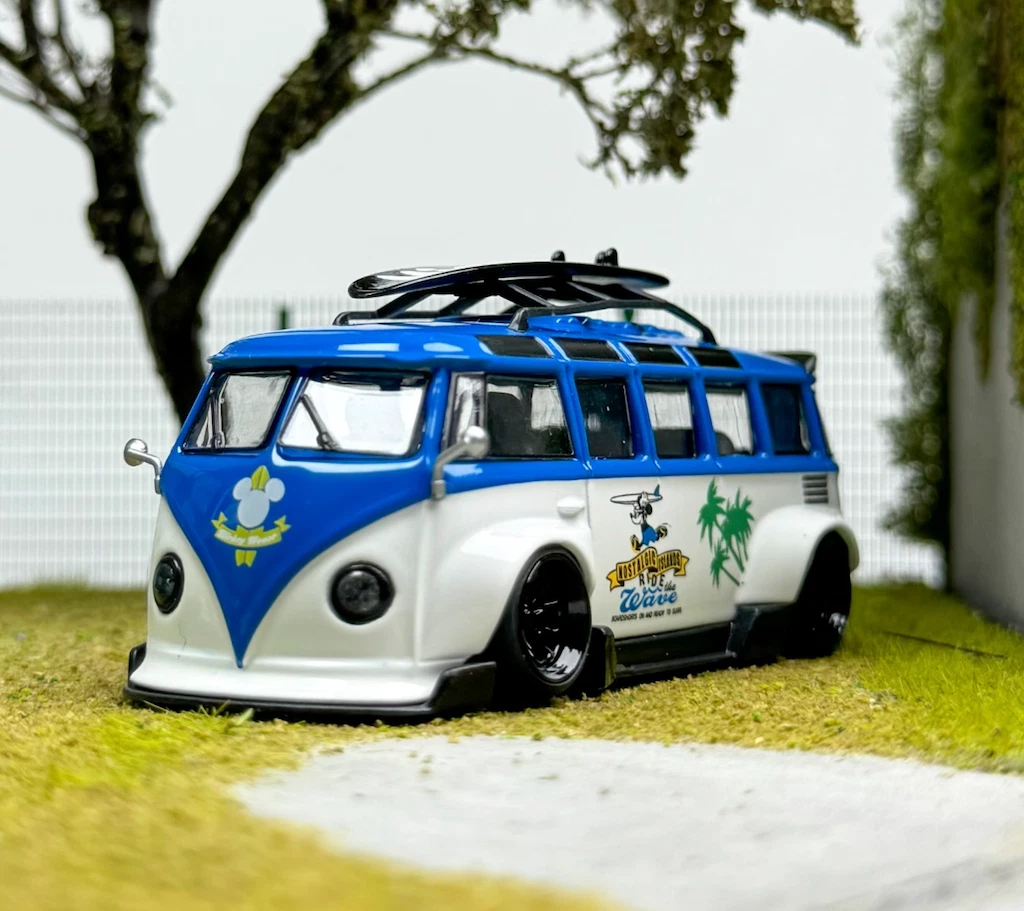 LMLF 1:64 Blue VW T1 RWB Van Bus Camper Kombi Model Diecast Metal