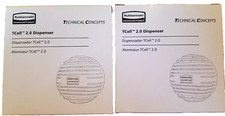 ** 2 NEW TCell 2.0 Dispenser Air Freshener Rubbermaid Commercial - Black 1957531