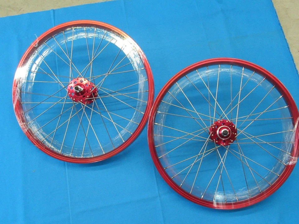 Juego de llantas de rueda libre SE Racing BMX rojo 20" x 24 mm 36 orificios 1 velocidad con cojinete de sellado Foto 2 de 4