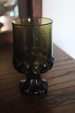 Vintage Tiffin Franciscan Madeira Heavy Footed Green Iced Tea Glass/Goblet