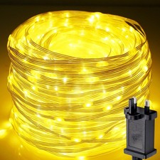 10-100M LED Rope Tube String Mains Plug String Lights Outdoor Xmas Lamp UK Plug