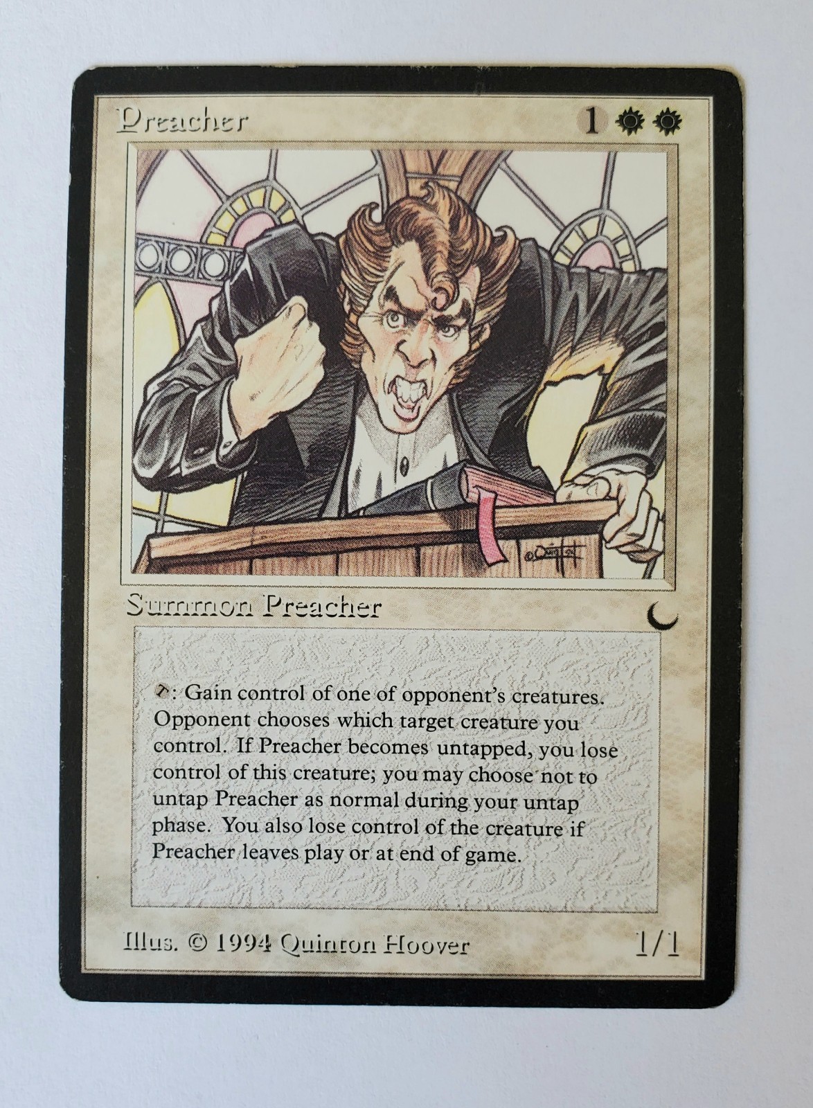 MTG Magic the Gathering Preacher The Dark LP Light Play condition
