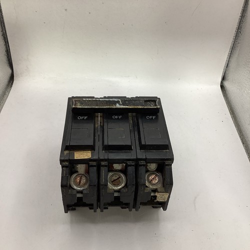 Used GE THQL32020 3 Pole 20 Amp 240VAC⚪️