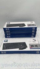 QR-70 Wired Keyboard and Mouse Combo USB Full Size PC Lot Of 5