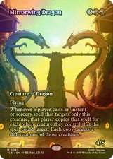 Arte completo inglés Magic The Gathering Mirrorwing Dragon FOIL TLE