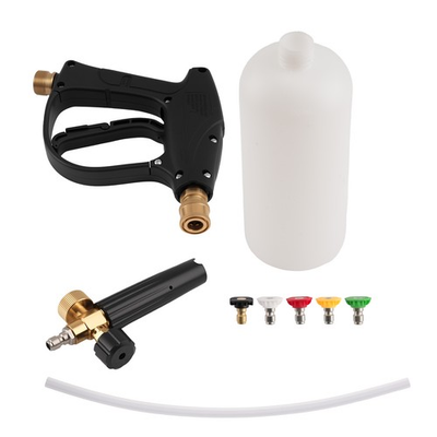 #ad Car Wash Snow Foam Gun Kit 1 4quot; Pressure Washer Soap Lance with 5 Nozzle Tips $29.22