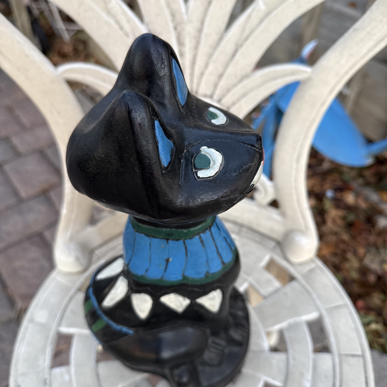 Vintage Manuel Felguerez Mid Century Modern Abstract Cat Art Sculpture 12 inches