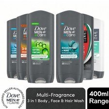 Dove Men+Care 3-in-1 Hair, Face & Body Wash 400ml, Micro Moisture Shower Gel