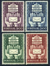 Portugal 713-716,MNH.Michel 740-743. UPU-75,1949.Symbols.