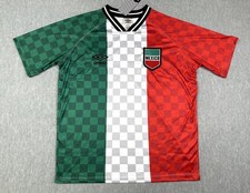 Mexico Jersey Mens Small Multi-Color National Team Soccer Umbro Check Shirt FLAW