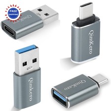 2 Type C Female to A Male Charger Converter 2 USB C Male to USB Female OTG