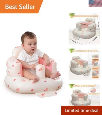 Ergonomic Inflatable Baby Chair with Tray - Safe Support for Infants 3-36M