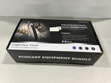 Legendary Vocal Professional Podcast Equipment Bundle Kit with Sound Card