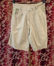 VINTAGE 1980 S COTTON KHAKI SAFARI SHORTS BY RAMBO SIZE 30