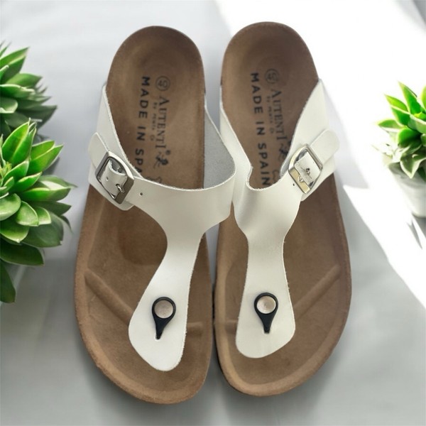 Penta Women’s Leather Sandal Thong Made In Spain Size 40 