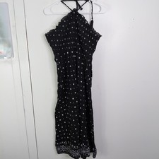 Old Navy Dress Womens Large Smocked Body Halter Neck Straps Vacation Travel