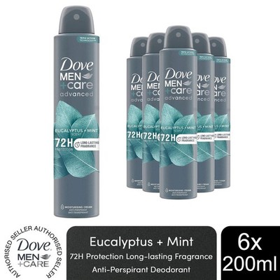 Dove Anti-Transpirant Men+Care Advanced 72H Protection Deodorant 200ml, 6er Pack