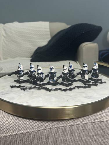 Lego Star Wars Clone Troopers Custom Printed Minifigure Lot x8 & Accessories - Picture 3 of 3