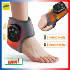 Masseur Électrique Pieds /Mains Chauffant Vibrations Chevilles Relaxant Portable