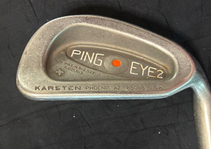 Ping Eye 2 Karsten Red Dot 9 – Fer Droit, Tige Acier Rigide, Poignée Smith, état Correct