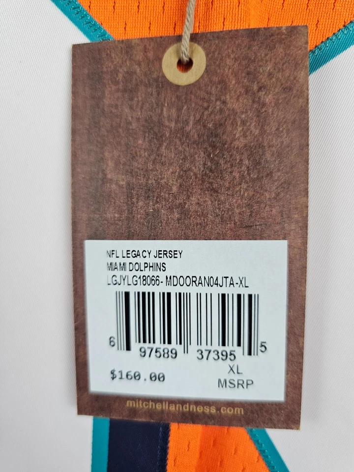 CAMISETA MITCHELL & NESS NFL MIAMI DOLPHINS JASON TAYLOR 2004 LEGACY TALLA 48 XL Foto 3 de 4