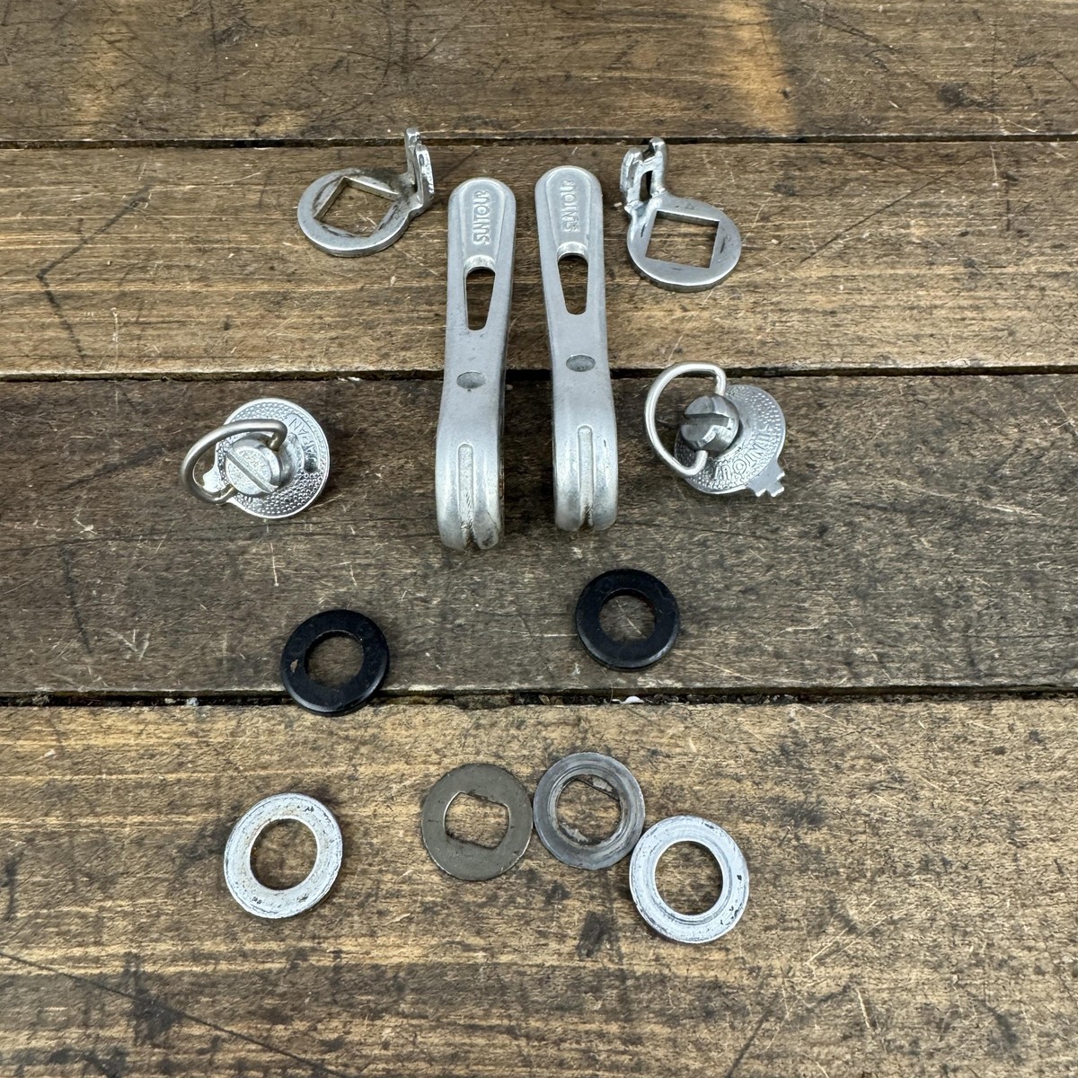 Vintage SunTour Downtube Friction Shifter Set Braze On Road Bike
