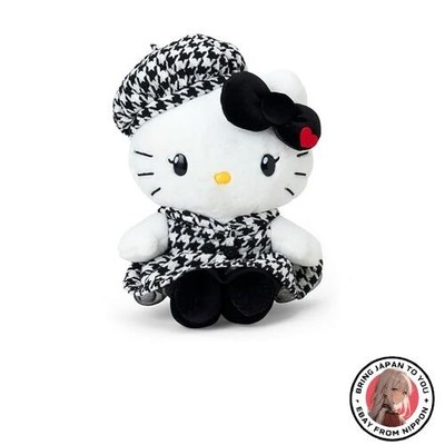 New Sanrio Hello Kitty Plush Toy Monochrome Girly Twin Coordination Ages 3 and