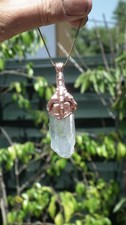 Electroformed Copper Crystal necklace // Crystal jewelry