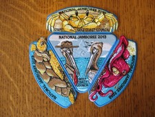 Boy Scout Gulf Coast Council 2013 National Jamboree 3 JSP's + center patch