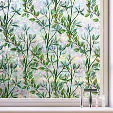 Kromapolis Window Film Rainbow Privacy Film Stain Glass Cling 3D Decorative