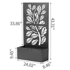 Metal Garden Bed with Trellis, Planter Box with Trellis, Garden Box, in stock