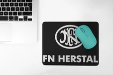 Rubber Mouse Pad FN Herstal Funny Logo New Made in USA