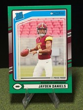 Jayden Daniels - 2024 Donruss Rated Rookie Green Press Proof #389