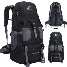 50L Backpack Rucksack Sports Bag Waterproof Hiking Camping Travel Bag Outdoor