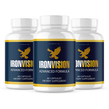  3 Pack Iron Vision Eye Support Capsules, IronVision Eye Health 180 Capsules 