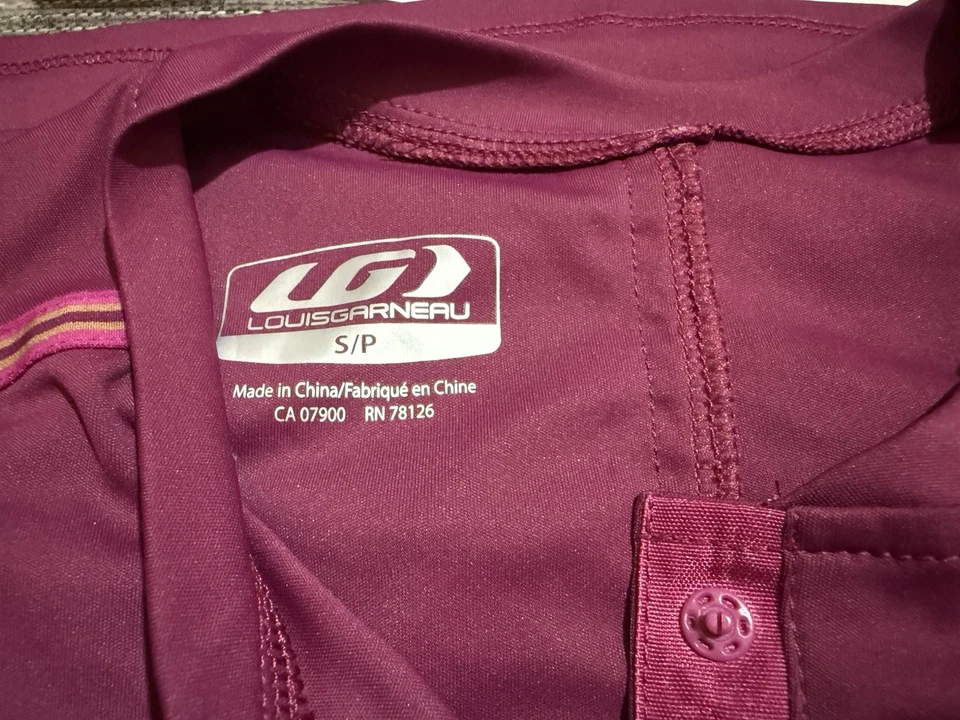 Camiseta deportiva de ciclismo Louis Garneau rosa de manga corta para mujer talla pequeña Foto 4 de 4