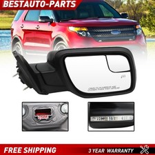 7 PIN Passenger Side Mirror For 2011-2015 Ford Explorer Signal Puddle Heated
